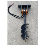 Wolverine Auger W/ 12" Bit - Mini Skid Steer