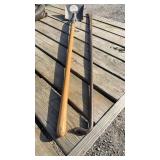 Square Transfer Shovel, Pry Bar