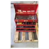 Metal Tool Chest with Contents