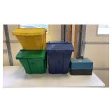 3 Plastic Tote Tucker Boxes,Tool Box