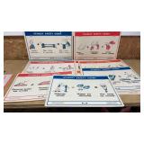 Variety of Cardboard Stanley Safety Charts