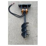 Wolverine Auger W/ 12" Bit - Mini Skid Steer