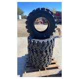 Set Of 4 12-16.5 Forerunner SKS-9 Skid Steer Tires