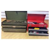 2 Metal Tool Boxes with Contents