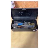 Sears Plastic Tool Box Filled W/Screwdrivers
