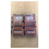 2 Sets of Ridgid Drill Bits