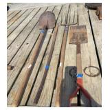 2 Shovels, Pitchfork, Pry Bar