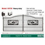 20 FT Wide 7 FT Tall Driveway Gate Deer Motif