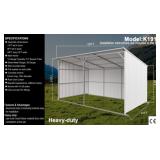 KJ 20FT X 12FT Metal Livestock Shed