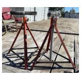 2 Roller Head Pipe Stands