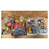 Box Of Hardware W/ 3 Totes of Hardware