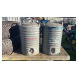2 5Gal Galvanized Coolers (Igloo & Arctic Box)