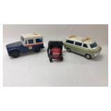 Die-Cast Banks-Mail Car, Mower & Van