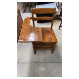 Retro Wooden School Desk