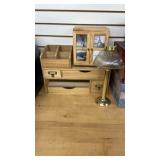 Trinket Boxes And Small Candle Lamp