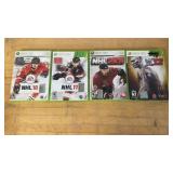 4 XBox Games NHL 8,10,11 & WWE 12