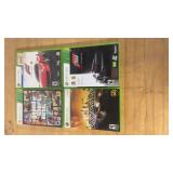 4 X-Box 360 Games GTA5 Forza Need For Speed