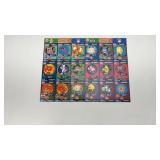 1999 Burger King Uncut Sheets #1&2 Pokemon Cards