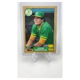 1987 Topps Jose Canseco Rookie Card