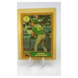 1987 Topps Mark McGwire Rookie Card