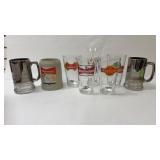 Budweiser and Bud Light Glasses