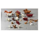Box Of Toy Farm Animals