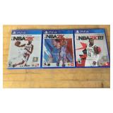 3 PS4 Games NBA 2K 18,21, And 22