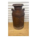 Vintage Milk Can With Cover