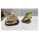 Coyote and Fish Danbury Mint Statue