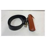 Leather Belt W/Bianchi 22Auto #89 Holster