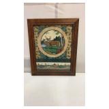 Framed Quilt Square Buck & Doe
