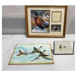 Ring Neck Pheasant Framed Lithograph 0805/12500