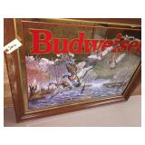 Budweiser Sign With Mallard Ducks Flying