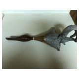 Carved Wooden Duck Wall Mount