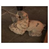 White Metal Scotty Dog Bank