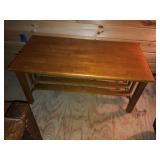 Nice Wooden Coffee Table With Maple Stain