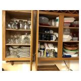 Contents of The 3 Upper Cabinets - Plates,