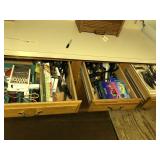 Contents of 3 Drawers - Kitchen Utensils, Knives