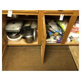 Contents of 3 Lower Cabinets - Cookware