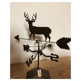 Metal - Roof Weathervane With Deer Silouette