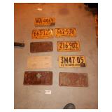 8 NY 1950-1959 License Plates