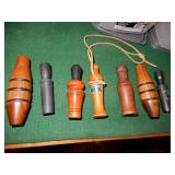 Collection of 7 Wooden Duck Decoys