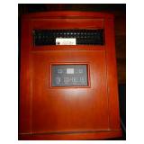 Digital Floor Model Electric Heater w/ Wooden Case