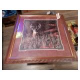 Framed Whitetail Buck Print by Jim Hanson