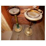 2 Floor Ash Trays - Antique
