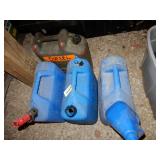 Three Kerosine Cans - One Missing Spout