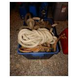 Tote With Quantity of Rope - Jute & Nylon