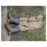 Pair Cabelas Size 12 Camo Waders (Slight Tear)