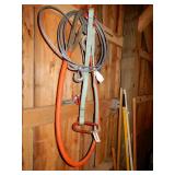 Two Heavy Duty Slings & Steel Cable W/Hooks