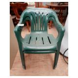 2 Plastic Outdoor Chairs